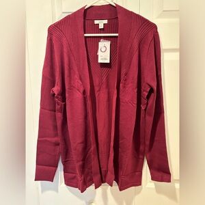Women’s Croft & Barrow Cardigan, Med, NWT